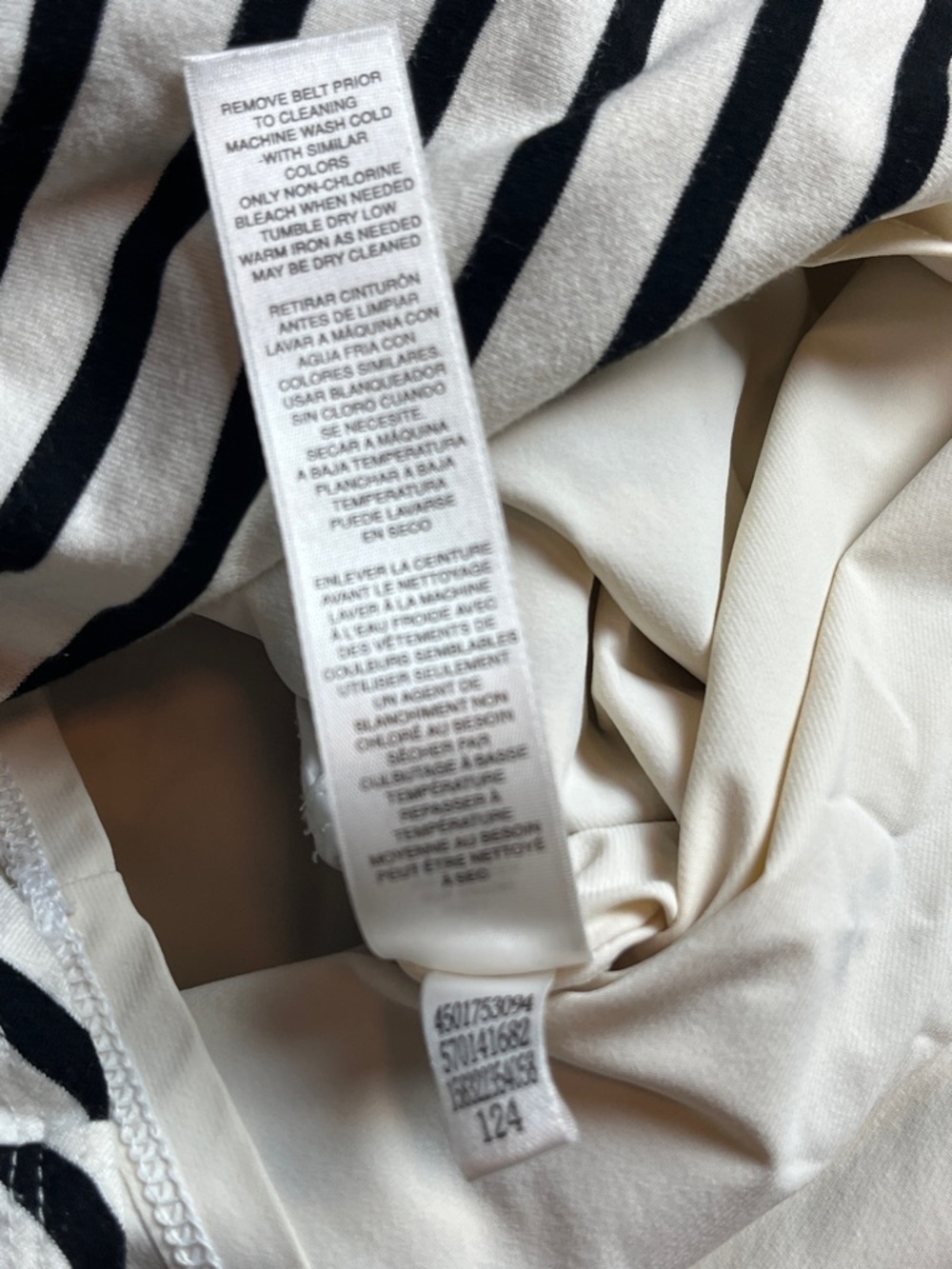 White House Black Market Striped Sheath Dress Black & White Wrap Dress - 2 - Picture 10 of 11